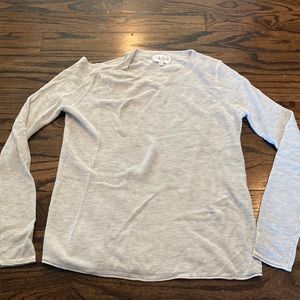 Feel The Piece one shoulder light gray sweater